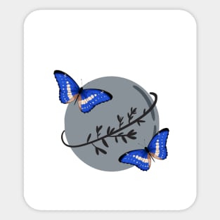 nice cute butterflies Sticker